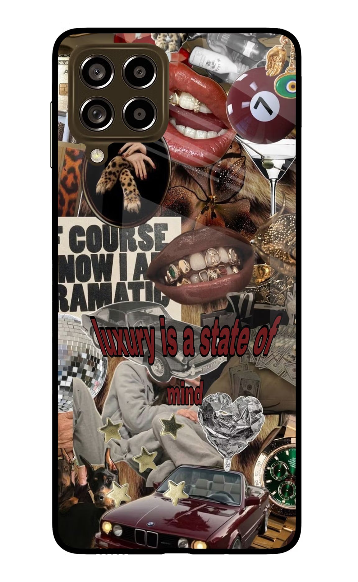 Luxury Samsung M53 5G Glass Case Back Cover by Casekaro