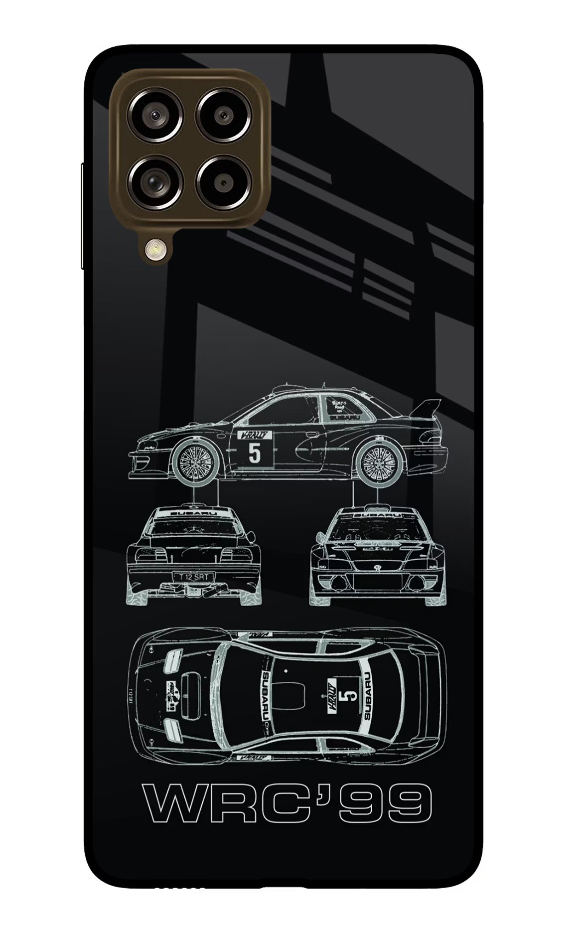 WRC'99 Samsung M53 5G Glass Case Back Cover by Casekaro