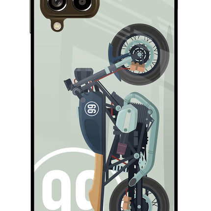 Classic Cafe Racer 99 Samsung M53 5G Glass Case