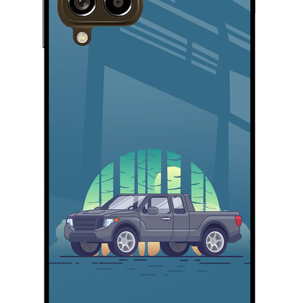 Retro Garage Vibe Samsung M53 5G Glass Case