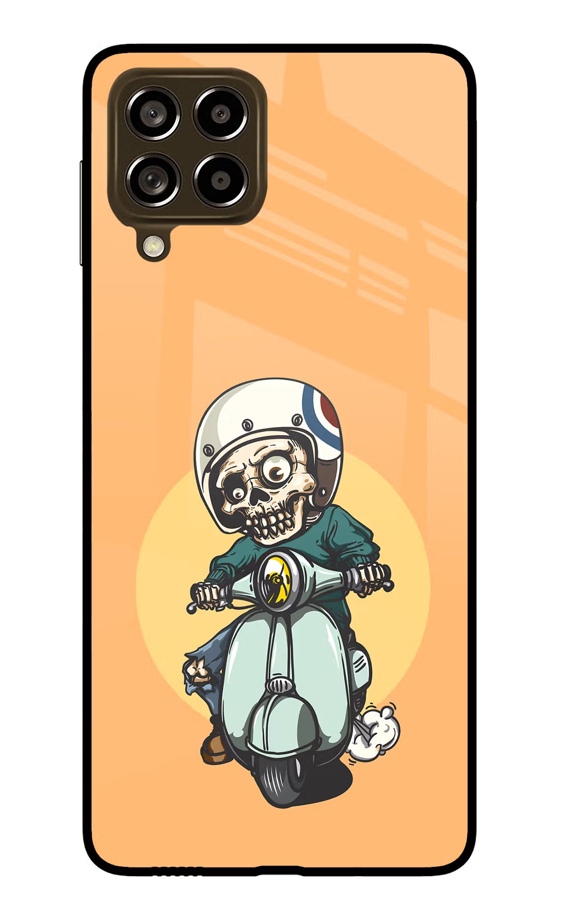 Undead Biker Samsung M53 5G Glass Case