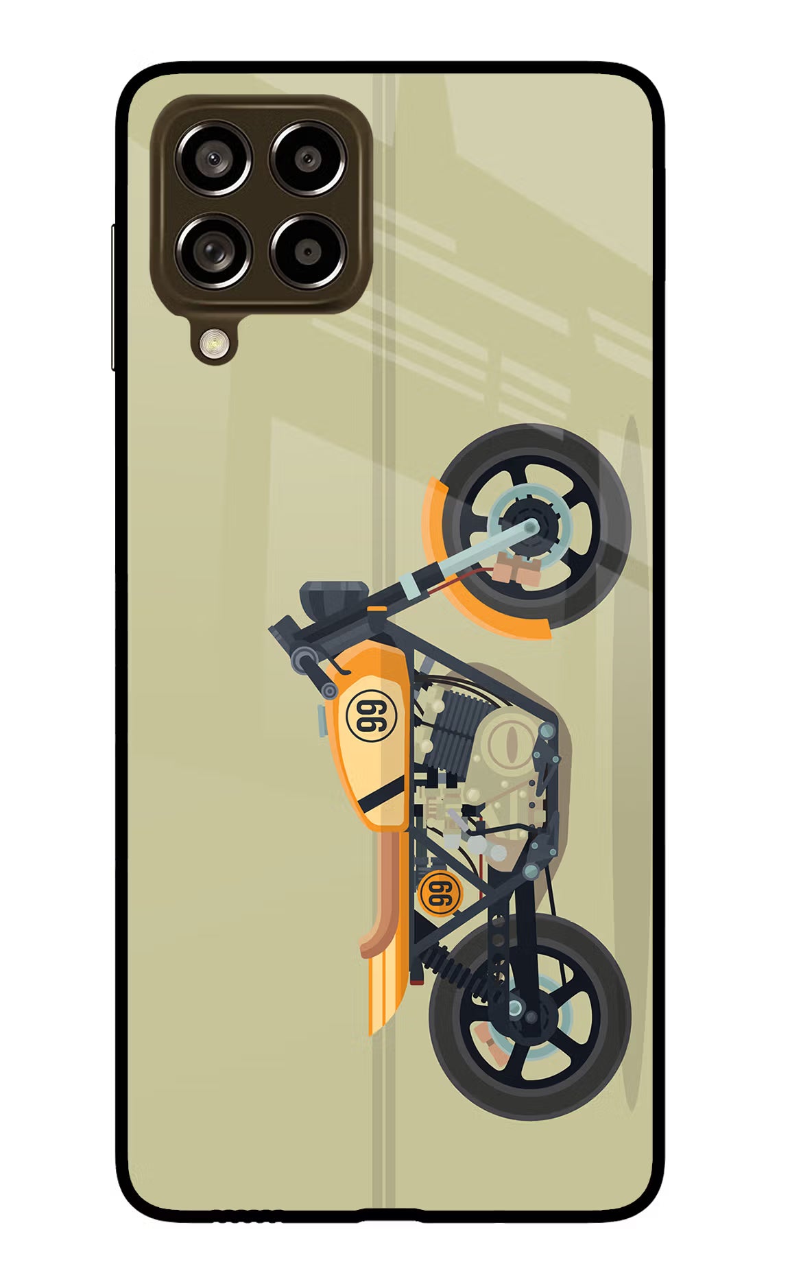 Vertical Speedster Samsung M53 5G Glass Case