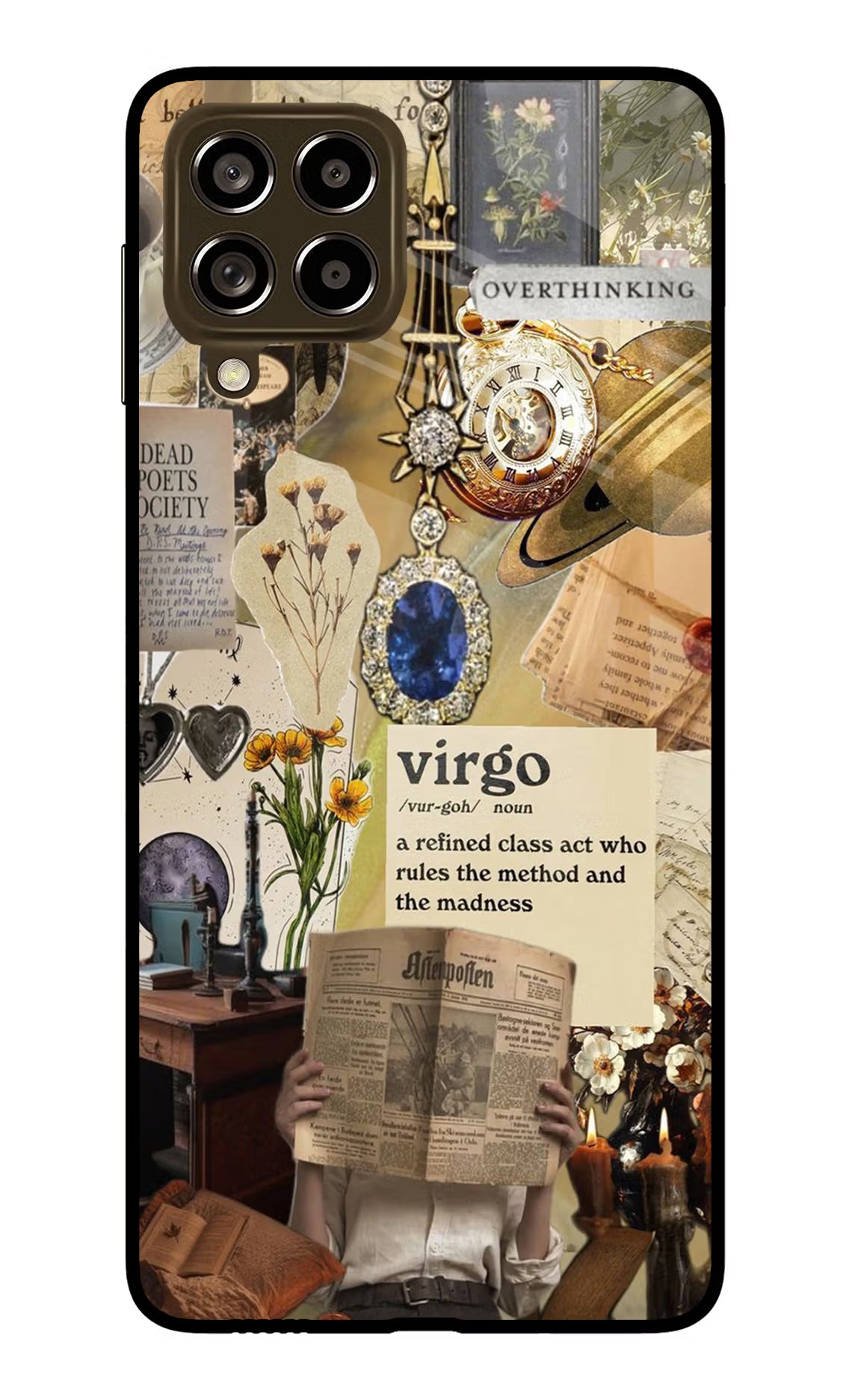 Virgo Zodiac Samsung M53 5G Glass Case Back Cover by Casekaro