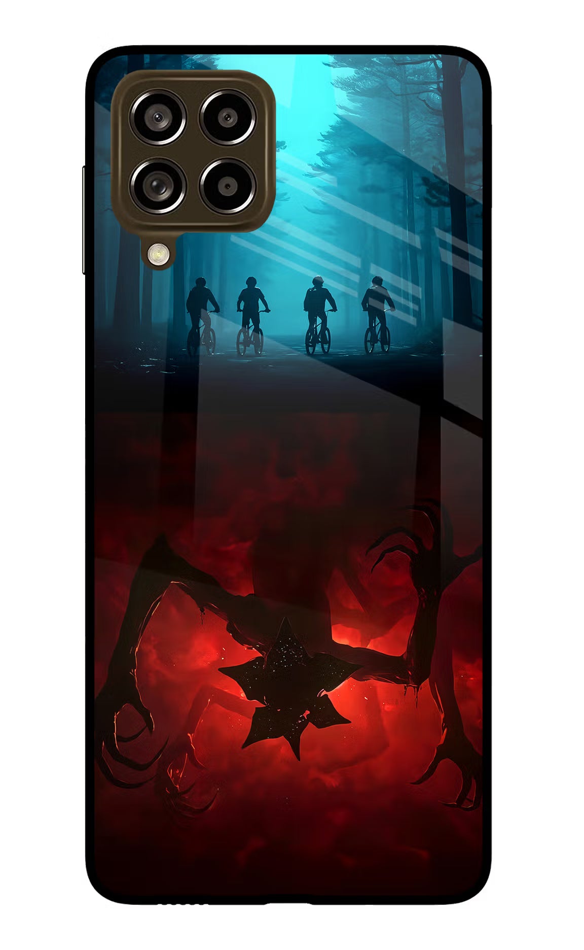 Ordinary Things Downside Up Samsung M53 5G Glass Case Back Cover by Casekaro