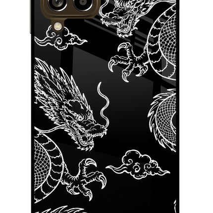 Twin Dragons Samsung M53 5G Glass Case