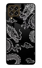 Twin Dragons Samsung M53 5G Glass Case