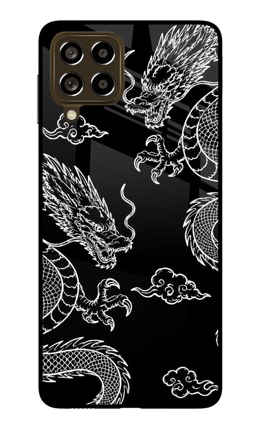 Twin Dragons Samsung M53 5G Glass Case