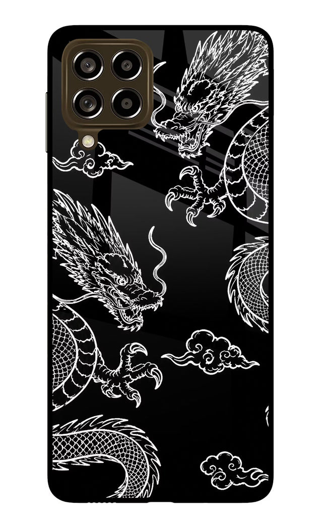 Twin Dragons Samsung M53 5G Glass Case