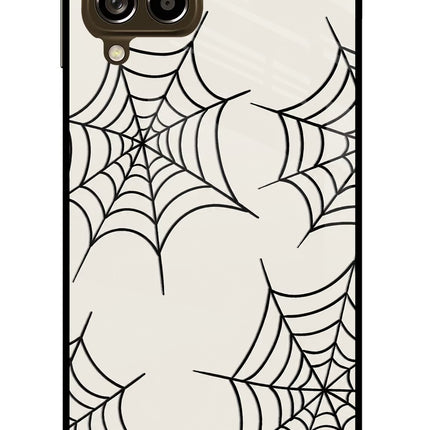 Spider Web Samsung M53 5G Glass Case