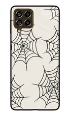 Spider Web Samsung M53 5G Glass Case