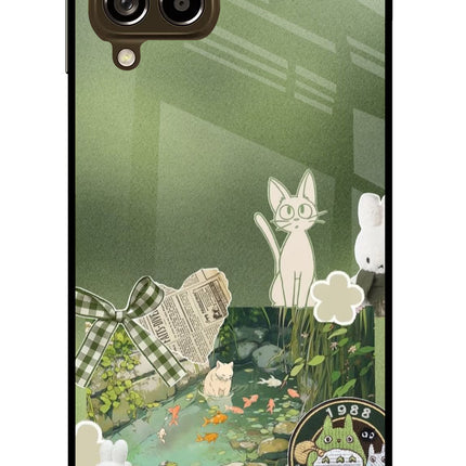 Aesthetic anime Samsung M53 5G Glass Case