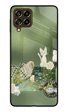 Aesthetic anime Samsung M53 5G Glass Case