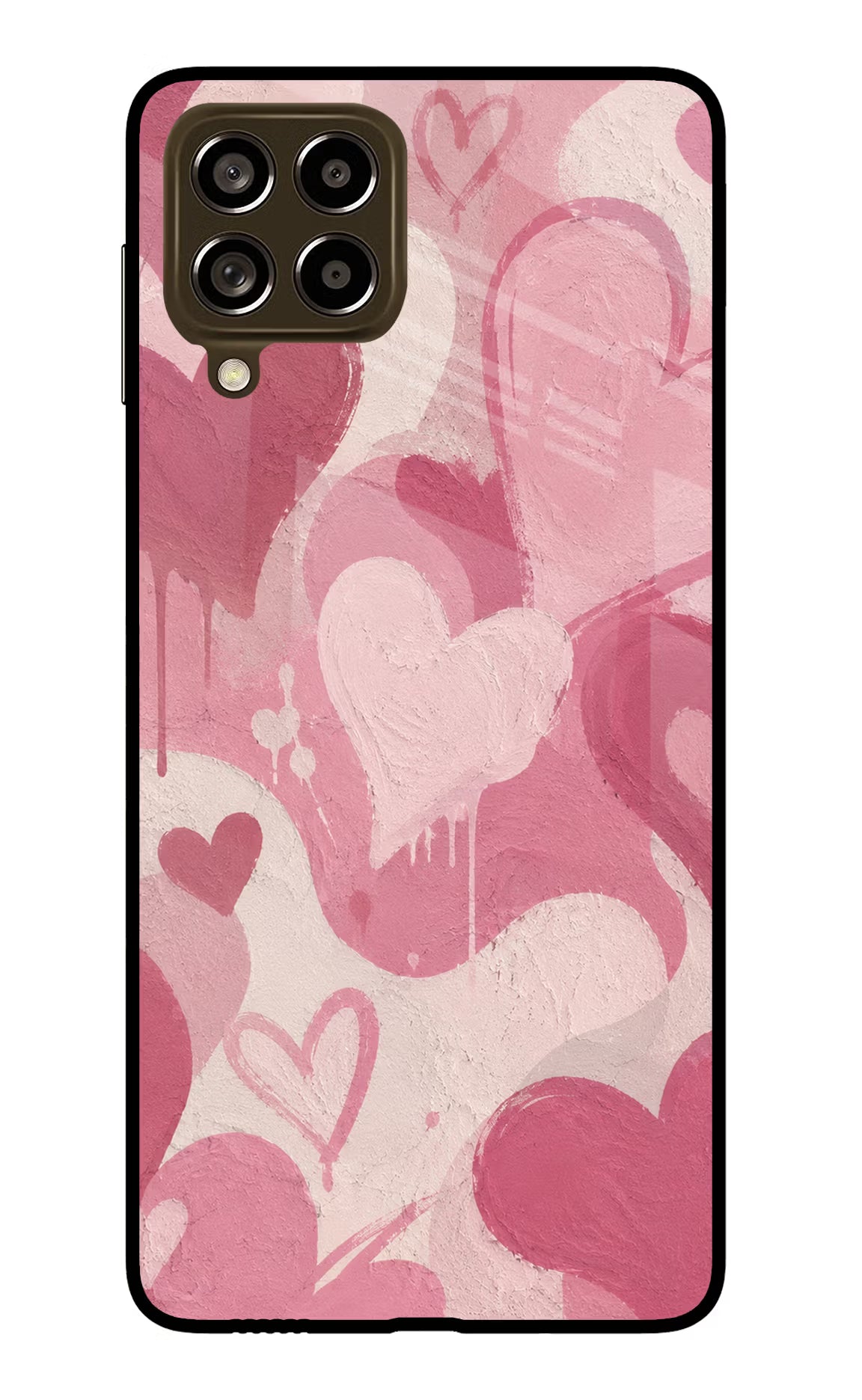 Hearty case Samsung M53 5G Glass Case Back Cover by Casekaro