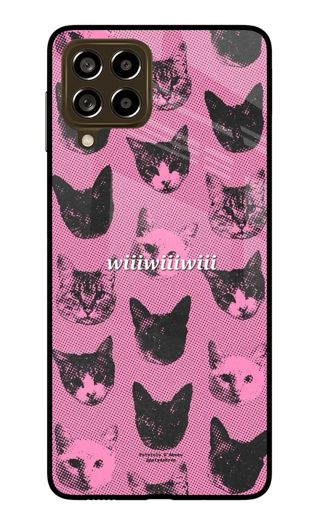 Pink Cats Samsung M53 5G Glass Case