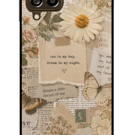 Vintage case Samsung M53 5G Glass Case Back Cover by Casekaro