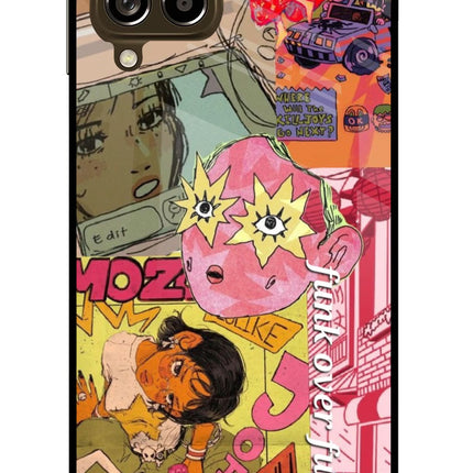 Funkover Samsung M53 5G Glass Case Back Cover by Casekaro