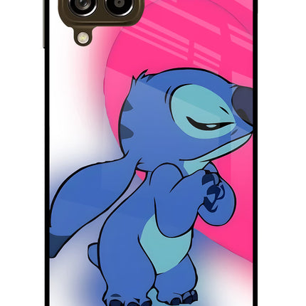 Stitch Hug Samsung M53 5G Glass Case