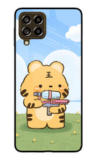 Tiger Treat Samsung M53 5G Glass Case
