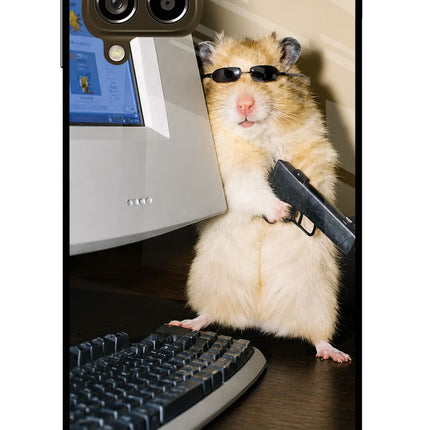 Hacker Hamster Samsung M53 5G Glass Case