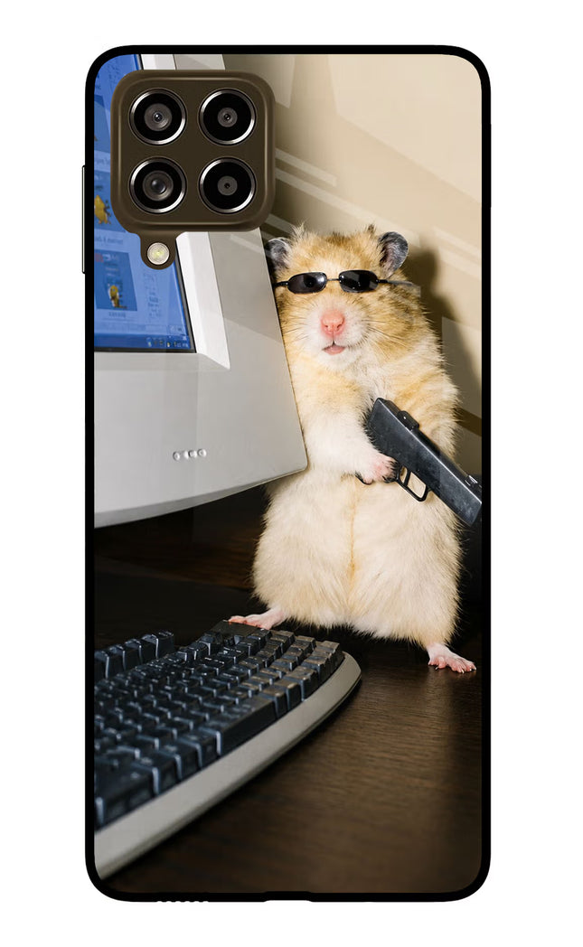 Hacker Hamster Samsung M53 5G Glass Case
