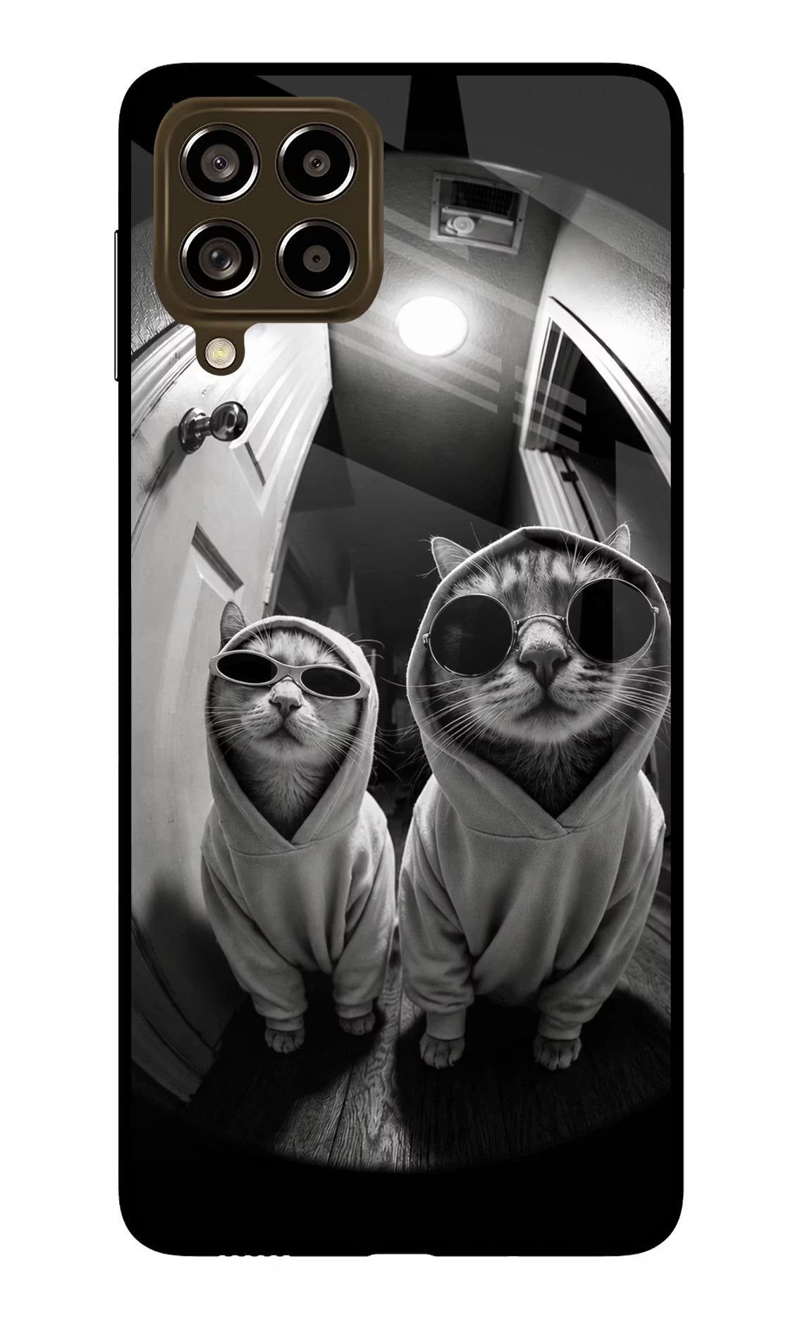 Hood Cats Samsung M53 5G Glass Case