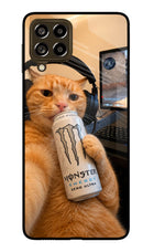 Gamer Cat Energy Samsung M53 5G Glass Case