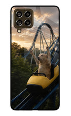 Rollercoaster Dog Samsung M53 5G Glass Case