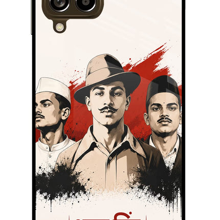Bhagat Singh Trio Samsung M53 5G Glass Case