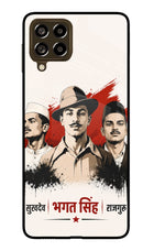 Bhagat Singh Trio Samsung M53 5G Glass Case