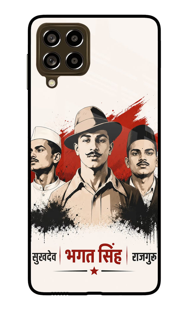 Bhagat Singh Trio Samsung M53 5G Glass Case