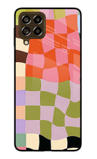 Wavy Grid Samsung M53 5G Glass Case