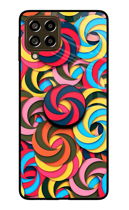 Spiral Pattern Samsung M53 5G Glass Case