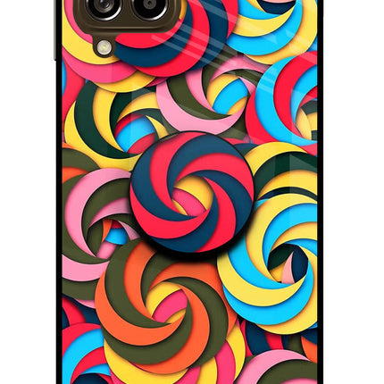 Spiral Pattern Samsung M53 5G Pop Case by Casekaro