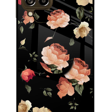 Flowers Samsung M53 5G Glass Case