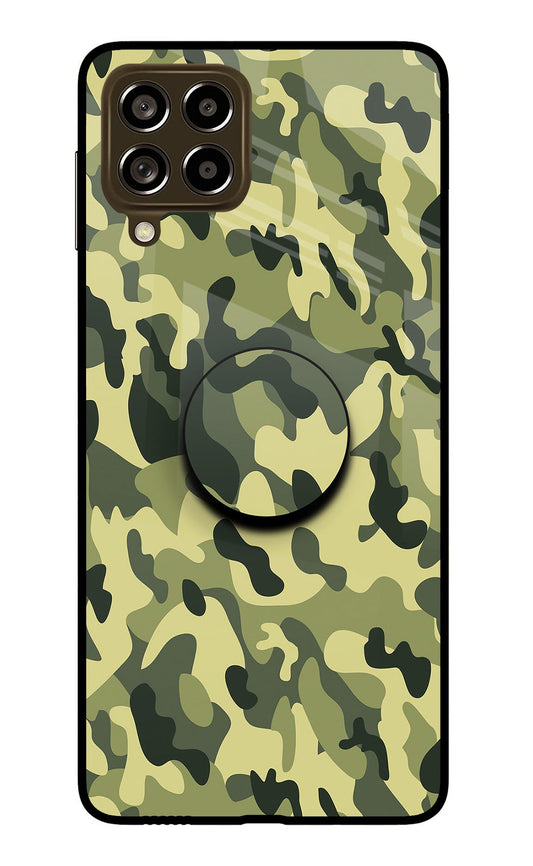 Camouflage Samsung M53 5G Glass Case