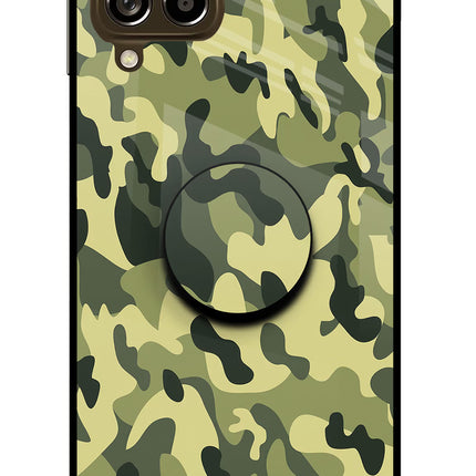 Camouflage Samsung M53 5G Glass Case