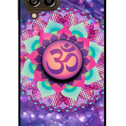Om Purple Samsung M53 5G Glass Case