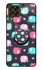 Baby Elephants Samsung M53 5G Glass Case