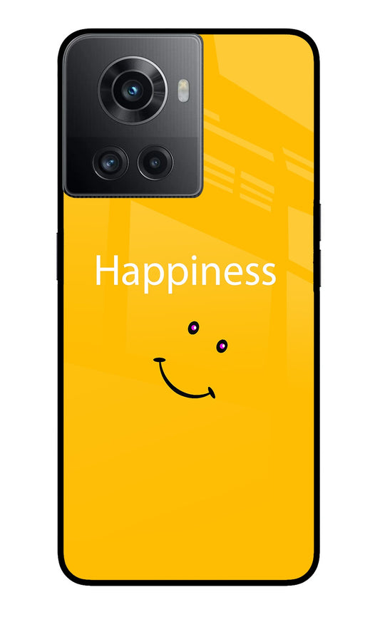 Happiness With Smiley OnePlus 10R 5G Glass Case