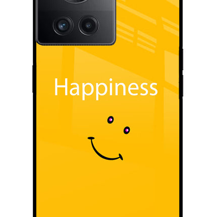 Happiness With Smiley OnePlus 10R 5G Glass Case