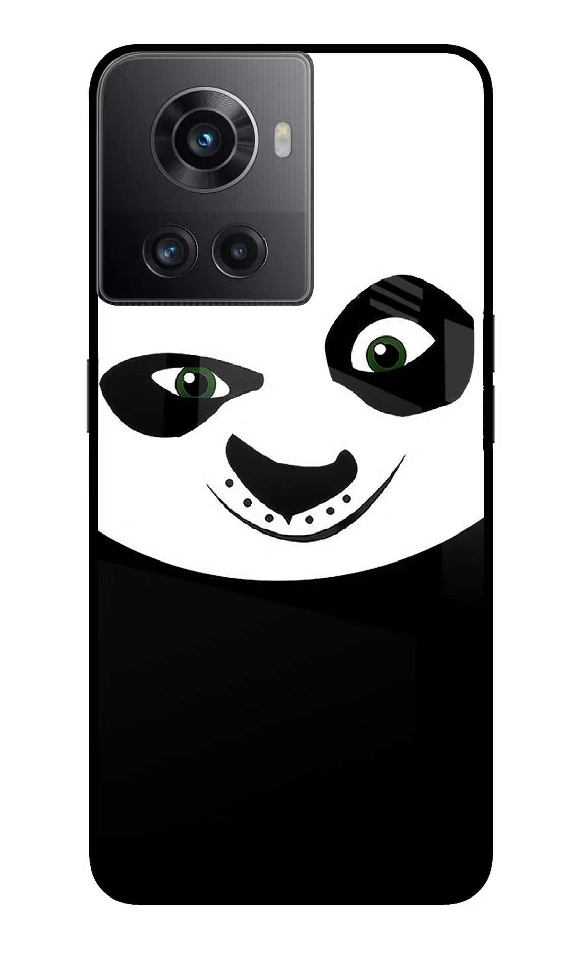 Panda OnePlus 10R 5G Glass Case Back Cover by Casekaro