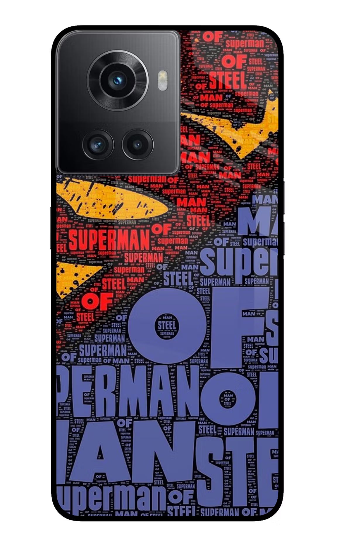 Superman OnePlus 10R 5G Glass Case Back Cover by Casekaro