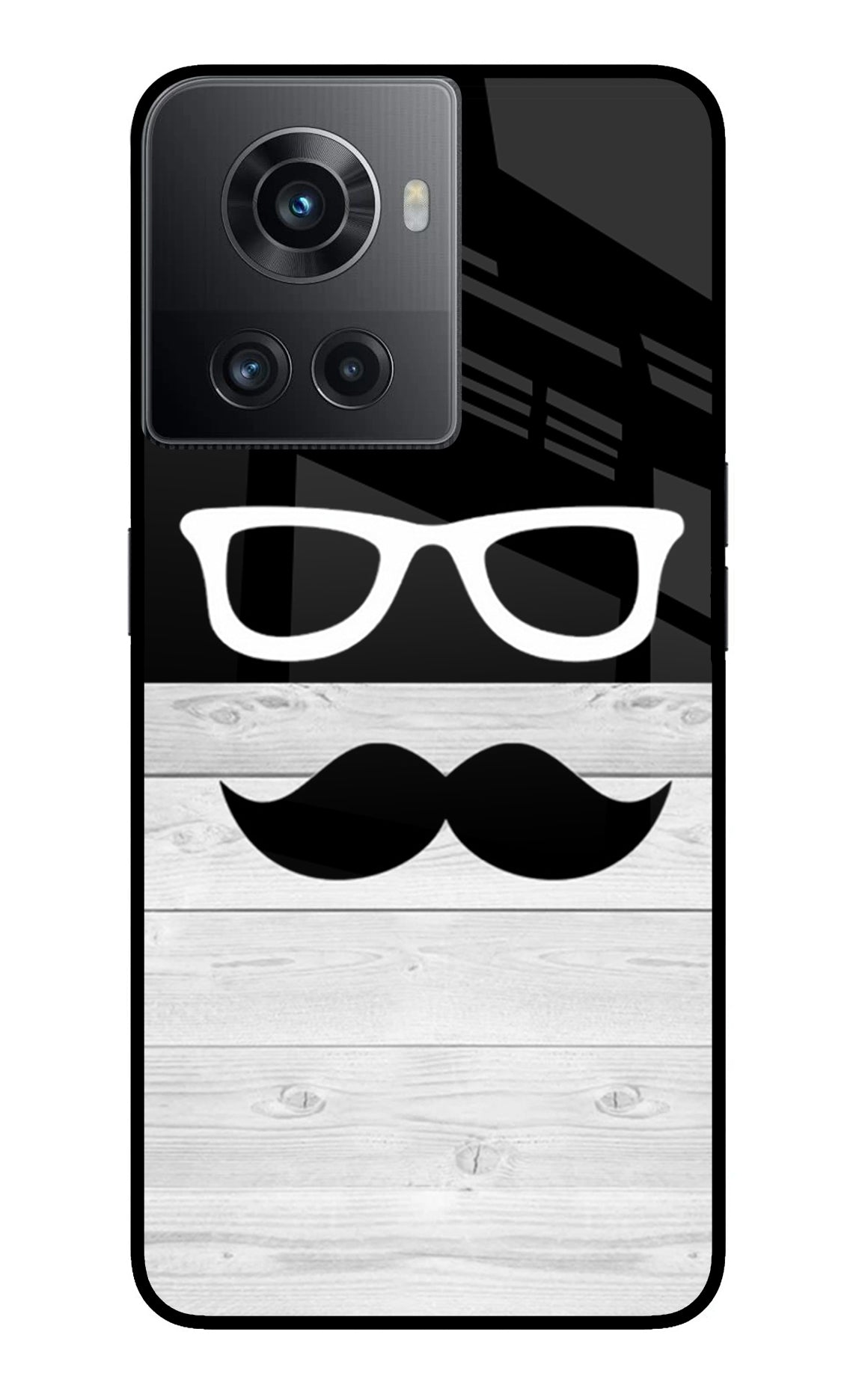 Mustache OnePlus 10R 5G Glass Case
