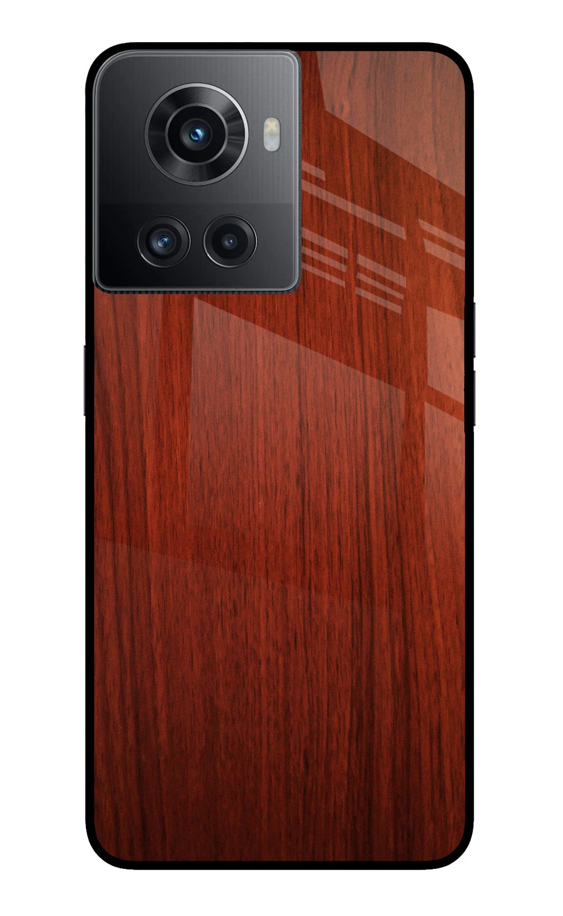 Wooden Plain Pattern OnePlus 10R 5G Back Cover