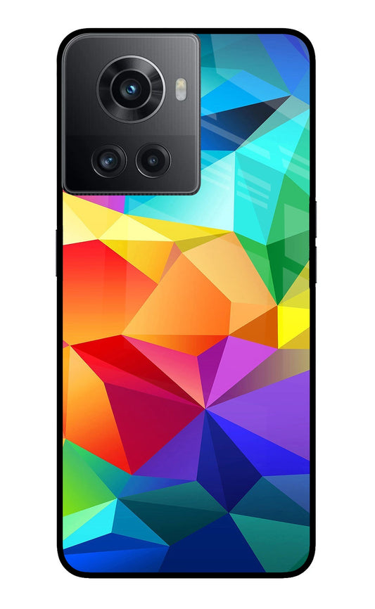 Abstract Pattern OnePlus 10R 5G Glass Case