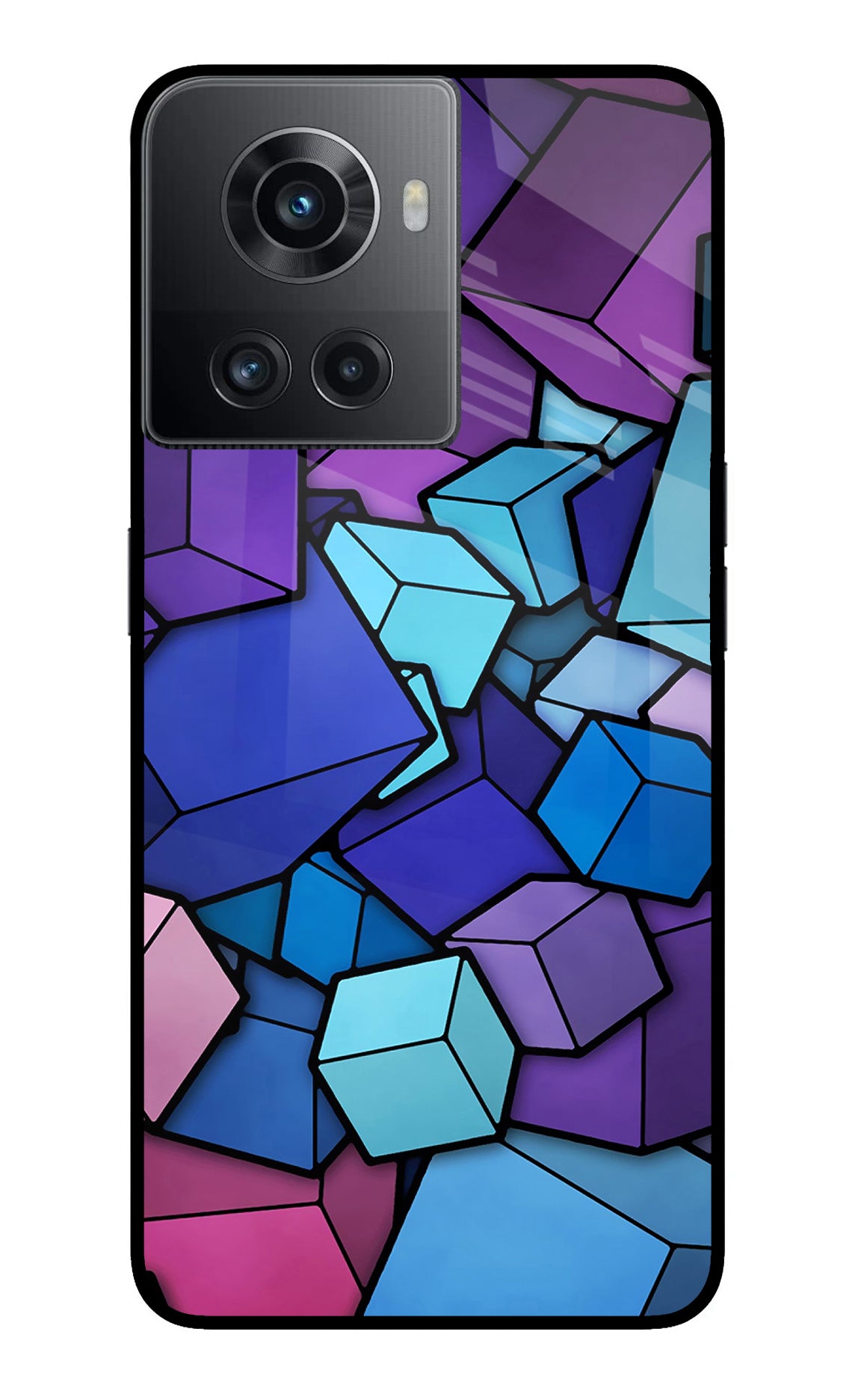 Cubic Abstract OnePlus 10R 5G Back Cover