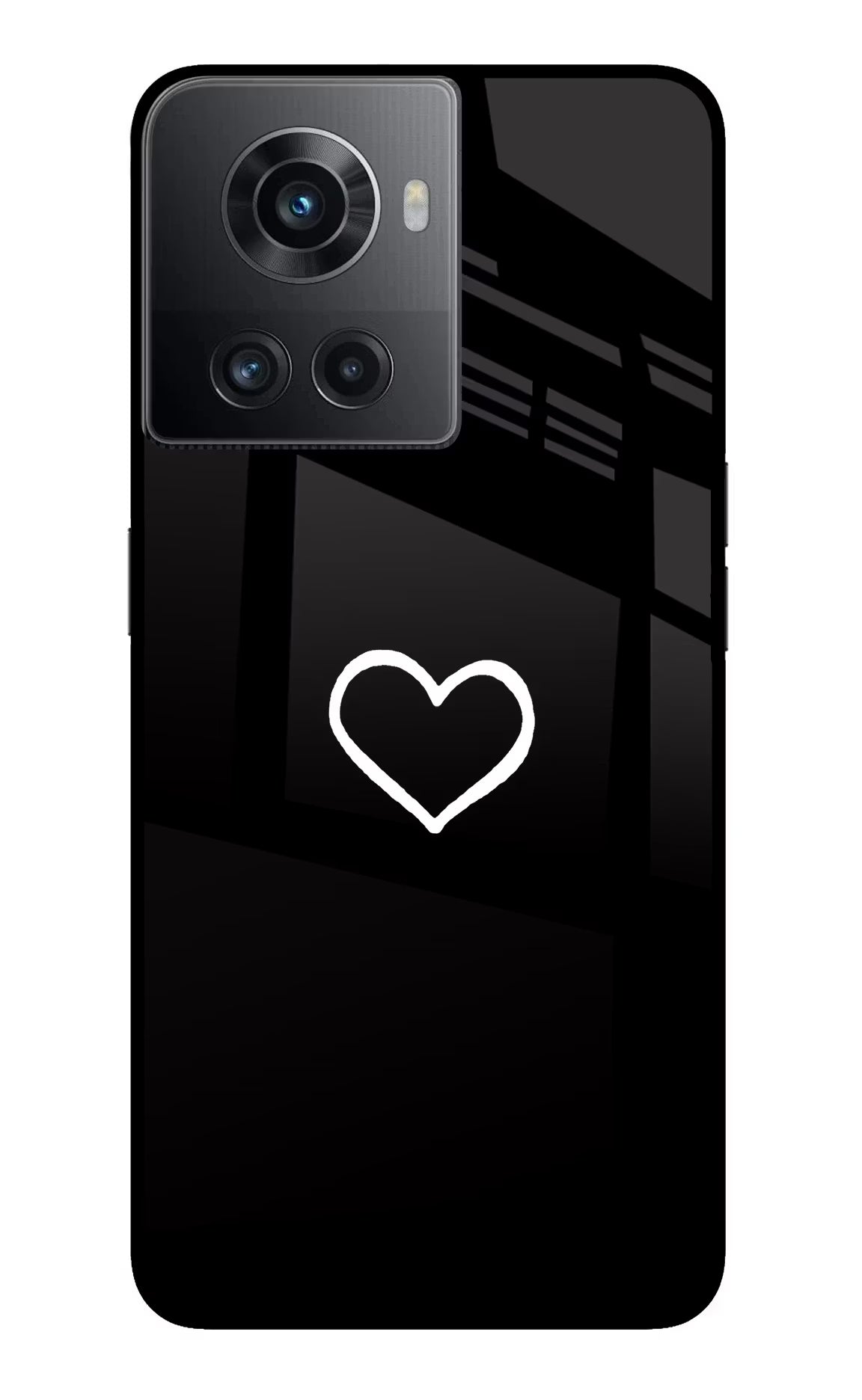 Heart OnePlus 10R 5G Glass Case