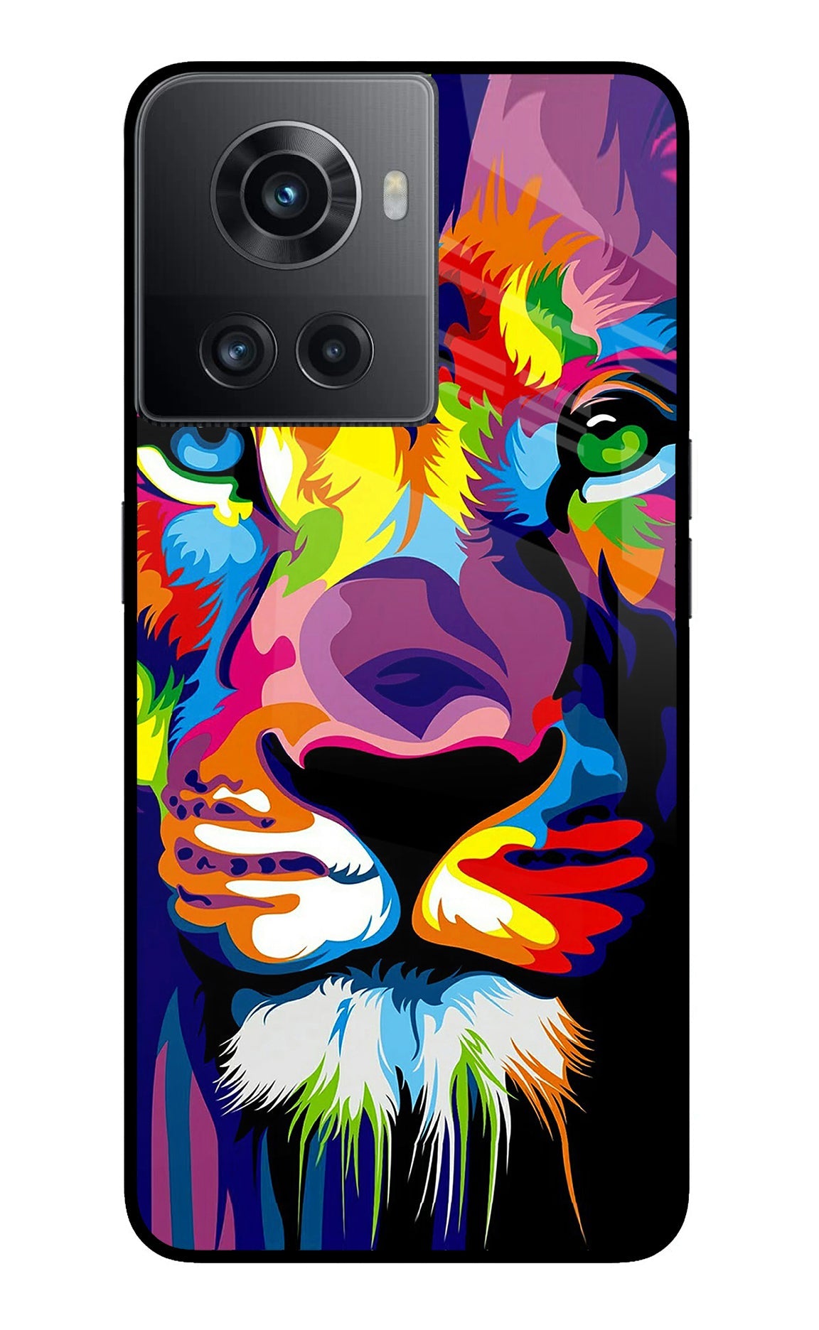 Lion OnePlus 10R 5G Glass Case