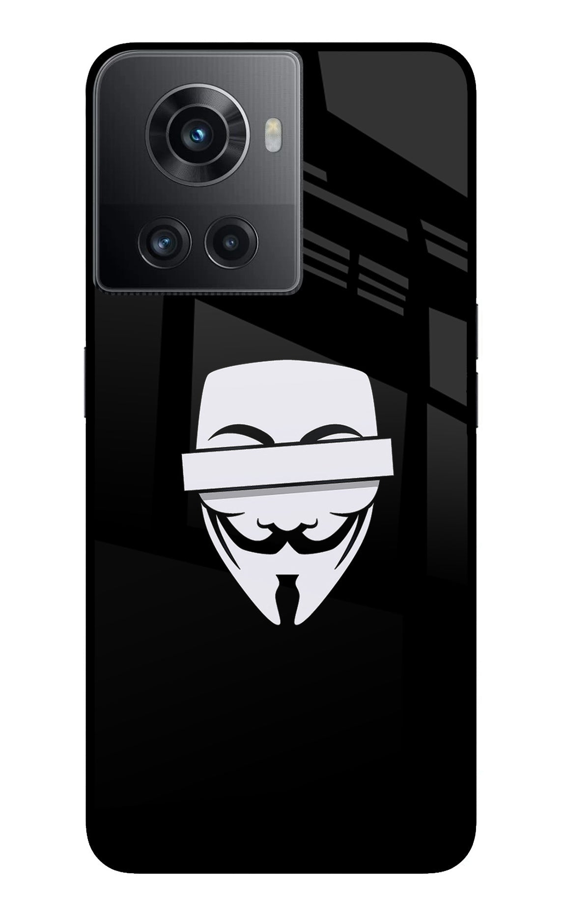 Anonymous Face OnePlus 10R 5G Glass Case