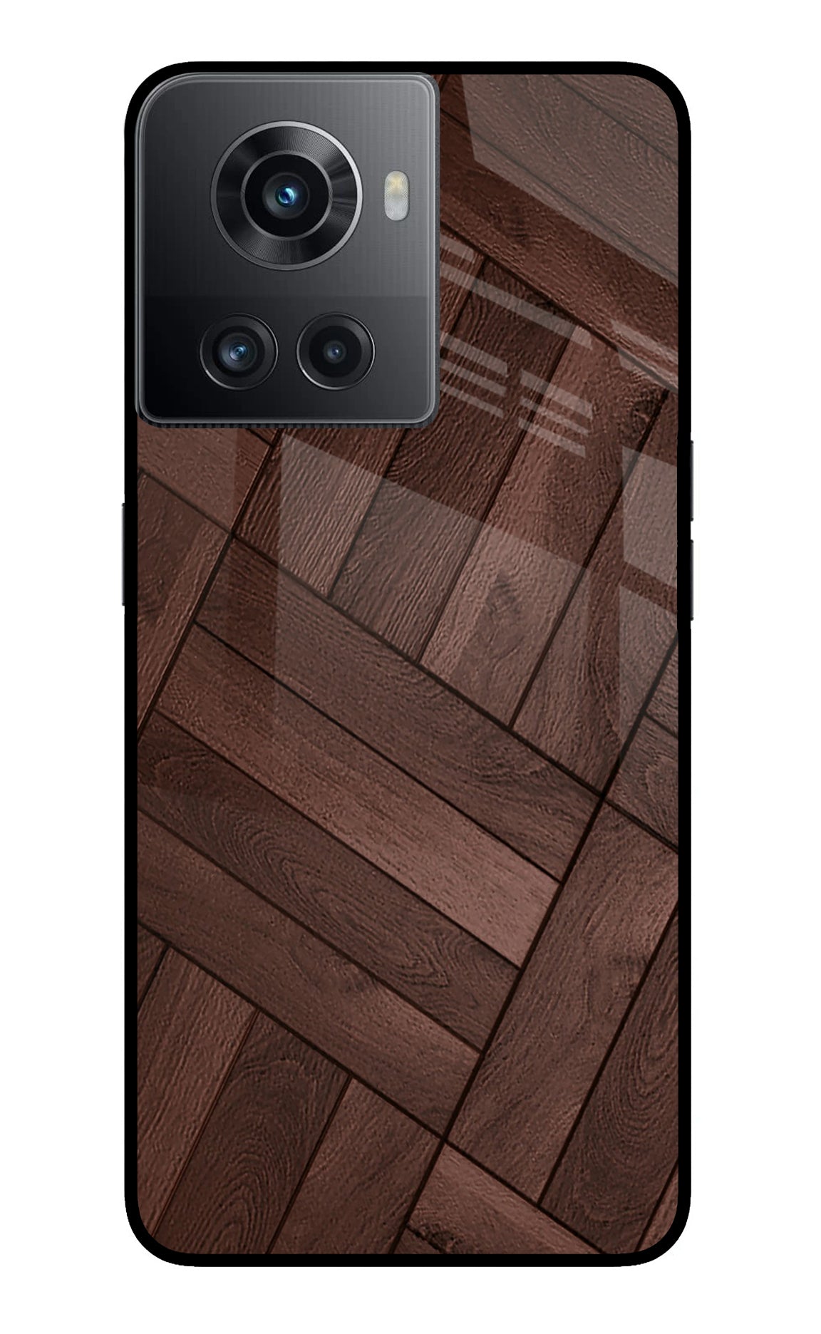 Wooden Texture Design OnePlus 10R 5G Back Cover